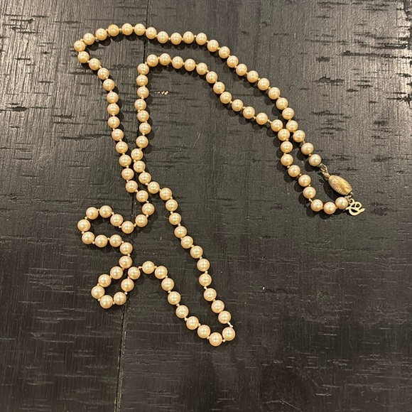 danecraft Jewelry - Vintage Danecraft Knotted Pearl Long Necklace Classy